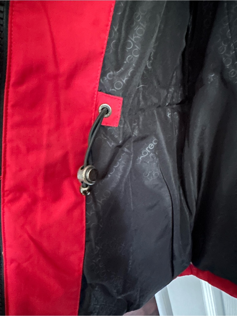 Size S Eckored Women’s Down Winter Parka Coat Red Hooded Jacket - Picture 7 of 10